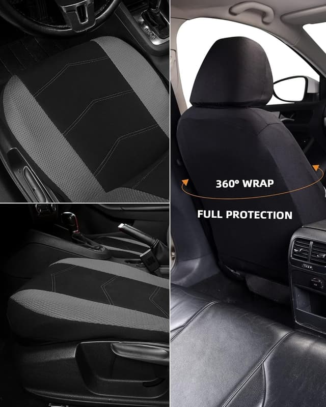 Thumbnail 2 de TOYOUN Fundas Asientos Coche Universal Delanteros Gris