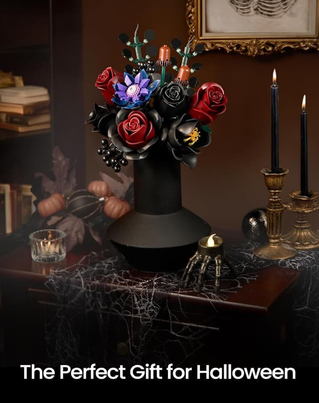 Thumbnail 5 de iATOM Black Burgundy Red Rose Bouquet 12pcs 🏵