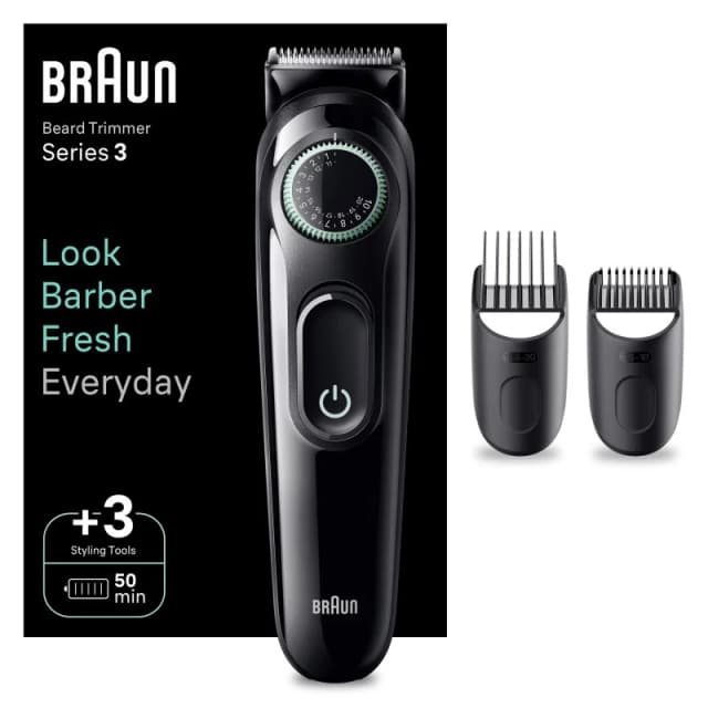 Thumbnail 3 de Braun BeardTrimmer 3 BT3411 recortadora de barba inalámbrica negra