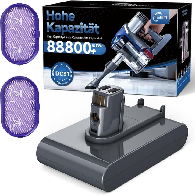 Detalle de EGR DC31 22.2V replacement battery for Dyson DC45 DC34 DC35 DC44 (Type A, not Type B) – 917083-01