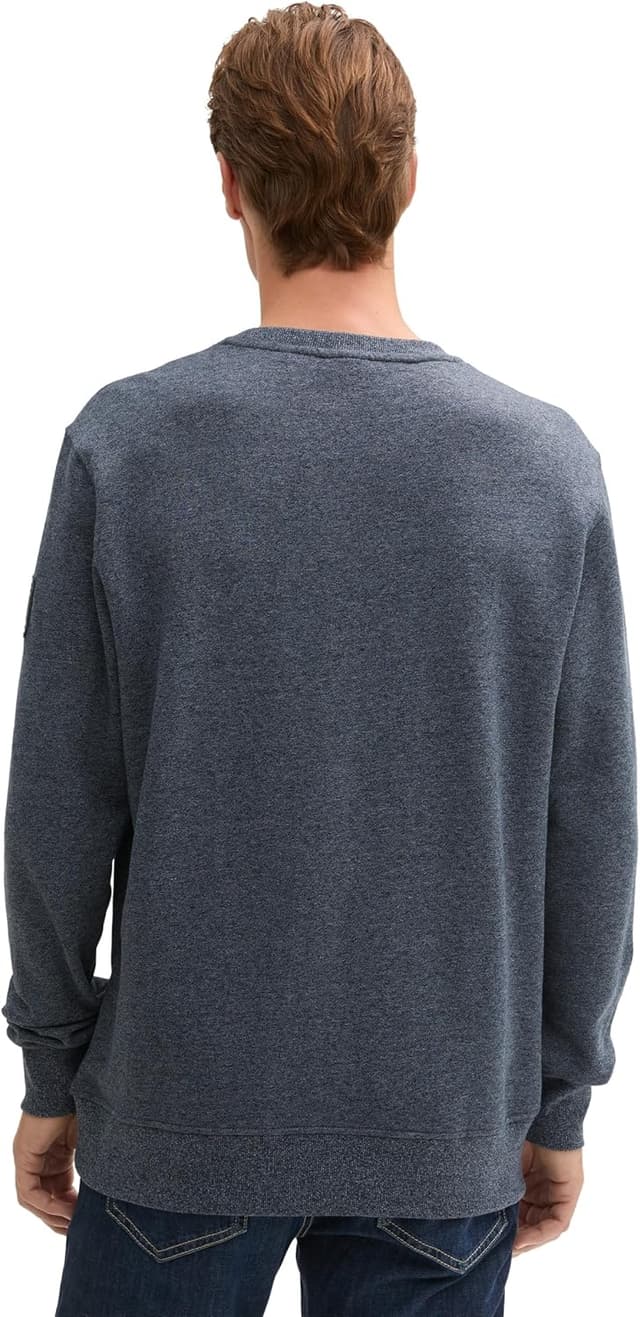 Detalle de TOM TAILOR 1044007: maglia di tuta da uomo con collo rotondo