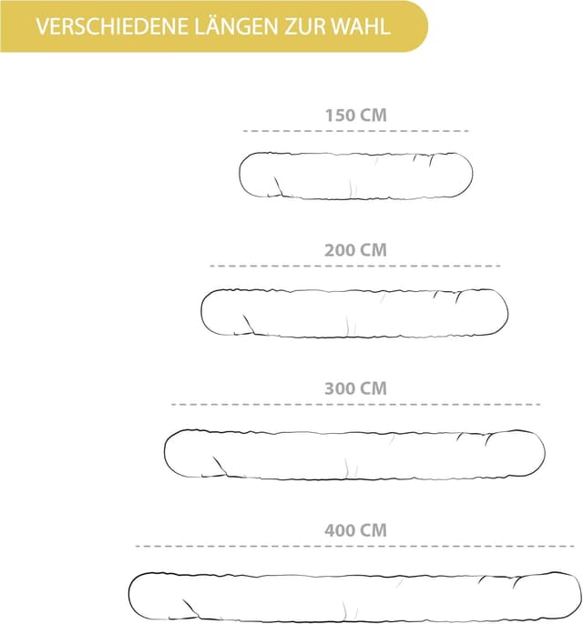 Detalle de Totsy Baby Seitenschläferkissen & Bettschlange 300 cm aus Baumwolle (Kopf-/Nackenrolle, Oeko-Tex)