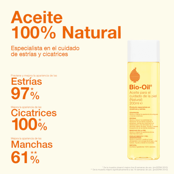 Thumbnail 1 de Bio Oil Natural - Aceite Hidratante para la Piel 3x125 ml
