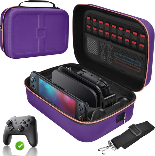 Detalle de Gorixer Switch 2 Tasche für 18 Spiele