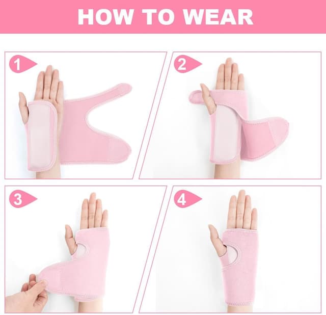 Detalle de ACWOO attelle de poignet pour canal carpien, tendinite et arthrite — maintien confortable de jour et de nuit