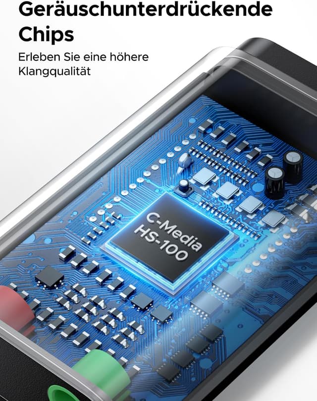 Thumbnail 2 de UGREEN Externe USB Soundkarte Klinke Adapter Schwarz