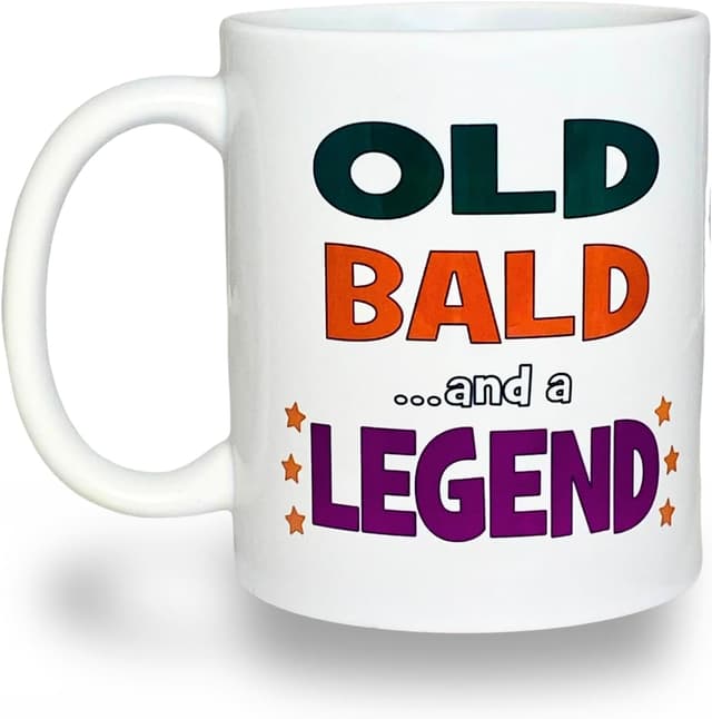 Detalle 2 de Banterous Old Grumpy Grey and a Legend mug | Funny dad gift for Father’s Day or birthdays