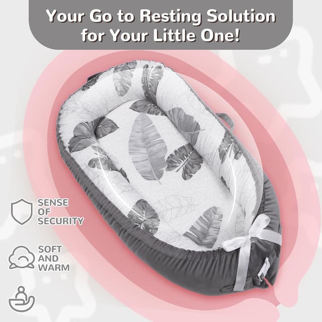 Detalle 2 de EAQ Baby Nest Pod 0–12 months baby lounger