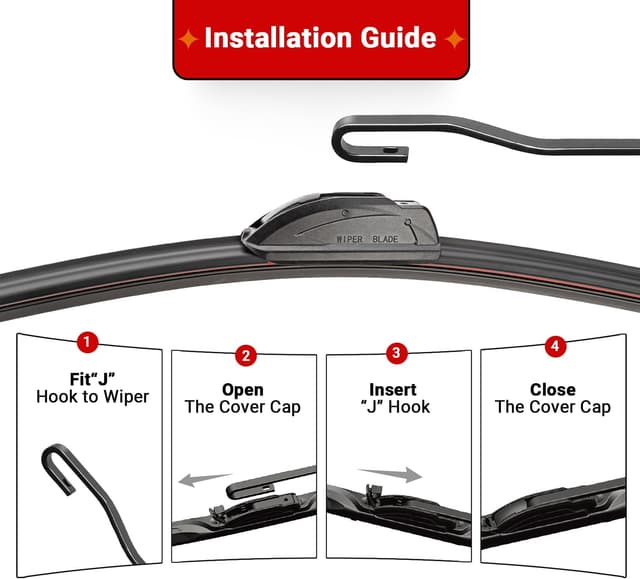 Thumbnail 3 de RAINTOK Windshield Wiper Blades Set 24