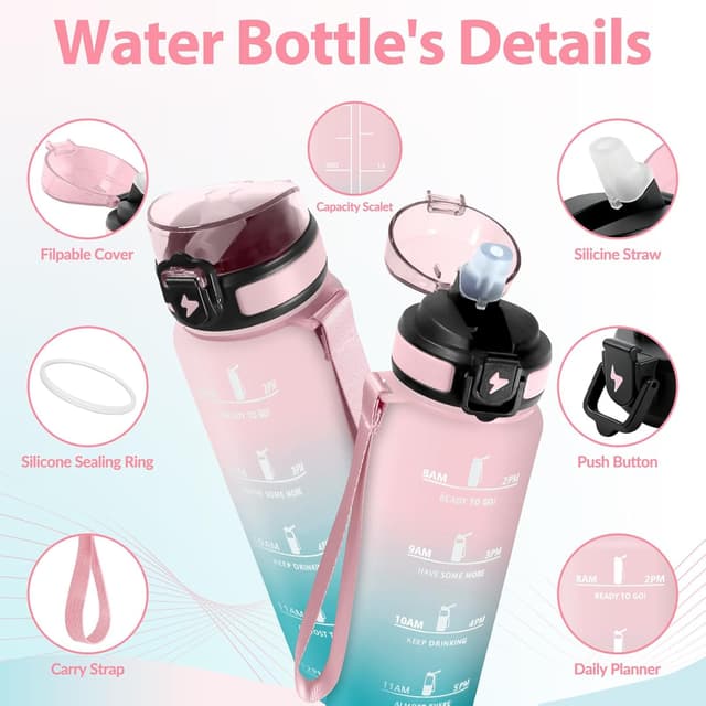 Detalle 2 de Mulbijeo Gourde 1L avec paille