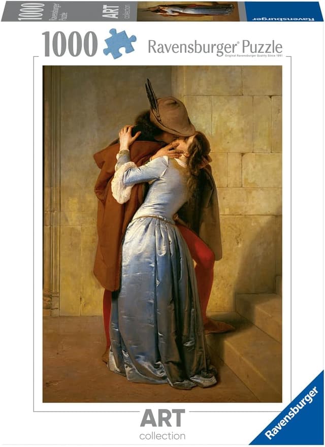 Detalle de Ravensburger Puzzle Art Collection 1000 pezzi “Hayez: Il Bacio” (70 x 50 cm) per adulti +14 anni
