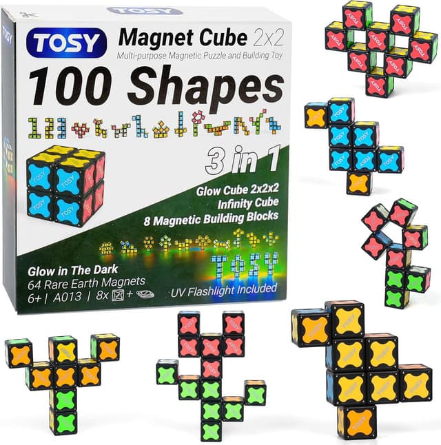 Detalle de TOSY Magnet Cube 2x2 Puzzlewürfel 64 Magnete