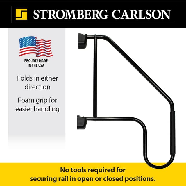 Detalle 2 de Stromberg Carlson AM-533 Lend-A-Hand Extended Assist Rail (37" overall drop) — RV door grab bar