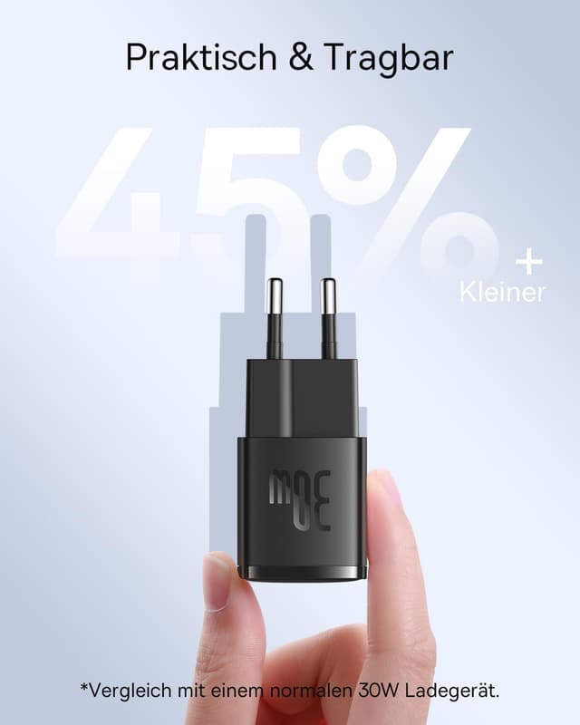 Detalle 2 de Baseus USB C 30 W chargeur rapide