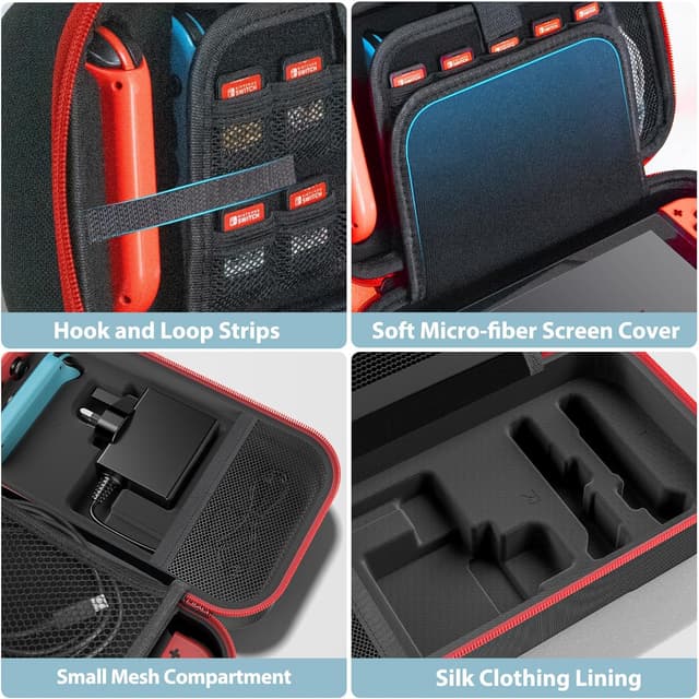 Detalle 2 de OIVO Hard Case for Nintendo Switch OLED, 20-card storage