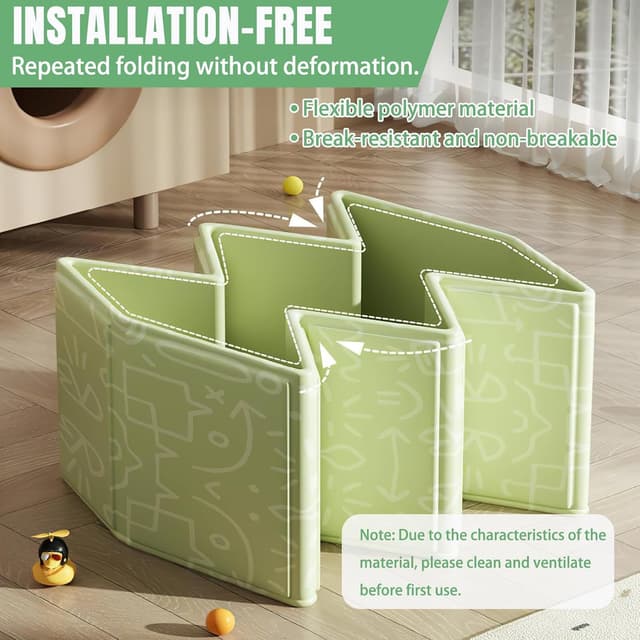 Detalle 2 de Vaiziya faltbare Badewanne für Kinder (0–8 Jahre) mit Ablassschraube, tragbares Duschbecken – grün