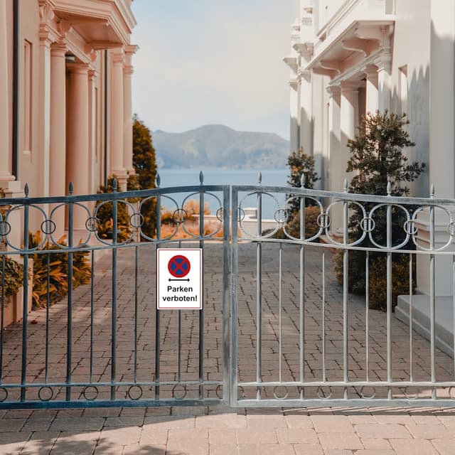 Detalle 2 de STROBO Absolutes Halteverbot Schild 30x40