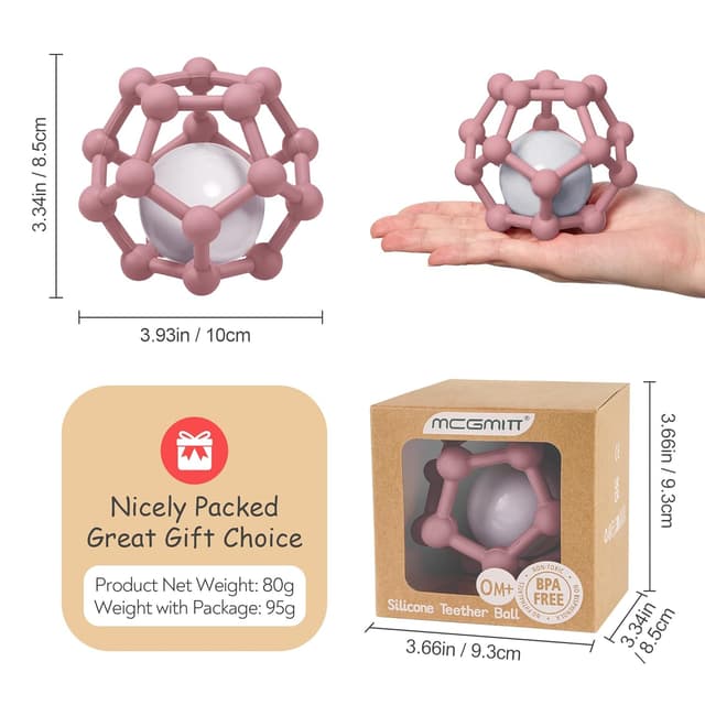 Thumbnail 4 de MCGMITT Beißring Rassel 9,7 cm