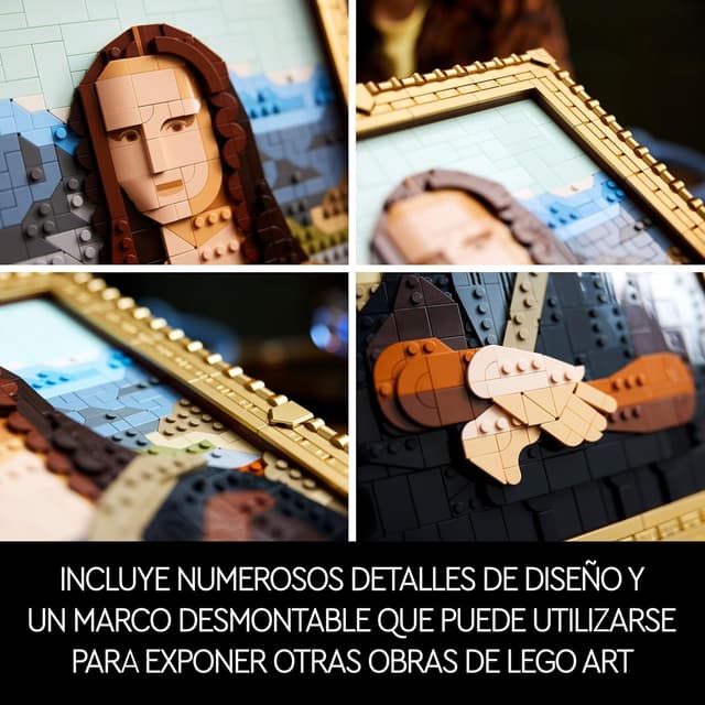 Detalle 2 de LEGO Art Mona Lisa 31213 póster para colgar