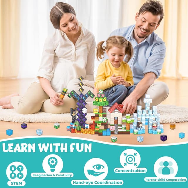 Thumbnail 5 de ACELIFE Bloques magnéticos 200 piezas