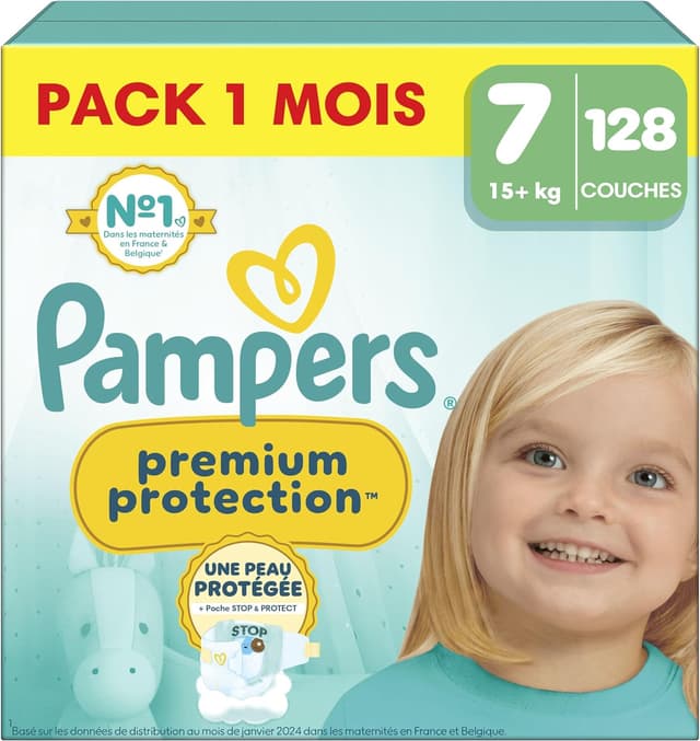 Detalle de Pampers Premium Protection 128 couches