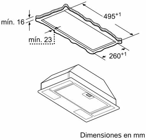 Thumbnail 2 de Balay 3BF263NX Campana Extractora Integrable 53cm Gris Metalizado