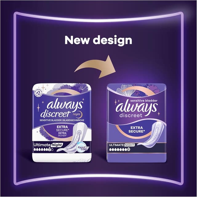Thumbnail 4 de Always Discreet Ultimate Night 48 pads