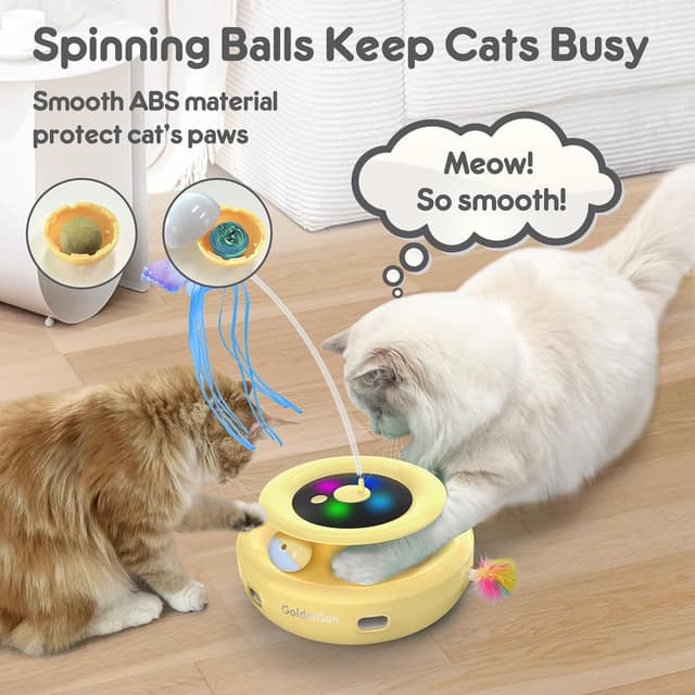 Detalle de GoldenSun 3-in-1 smart cat toys