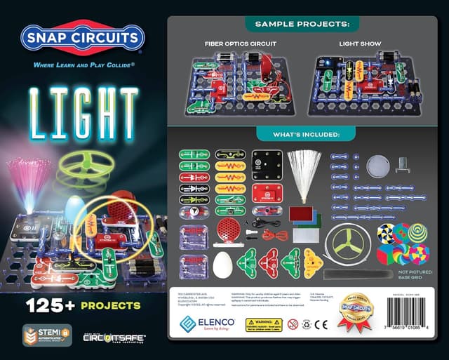 Thumbnail 1 de Snap Circuits Light STEM Kit 175 Projects 🧪