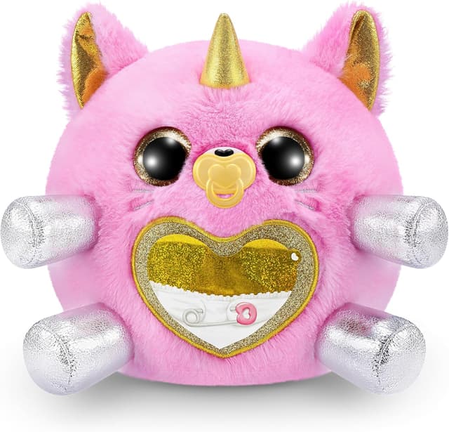 Detalle de Rainbocorns Adopt-A-Corn Kitten – peluche 23,5 cm avec plus de 15 surprises