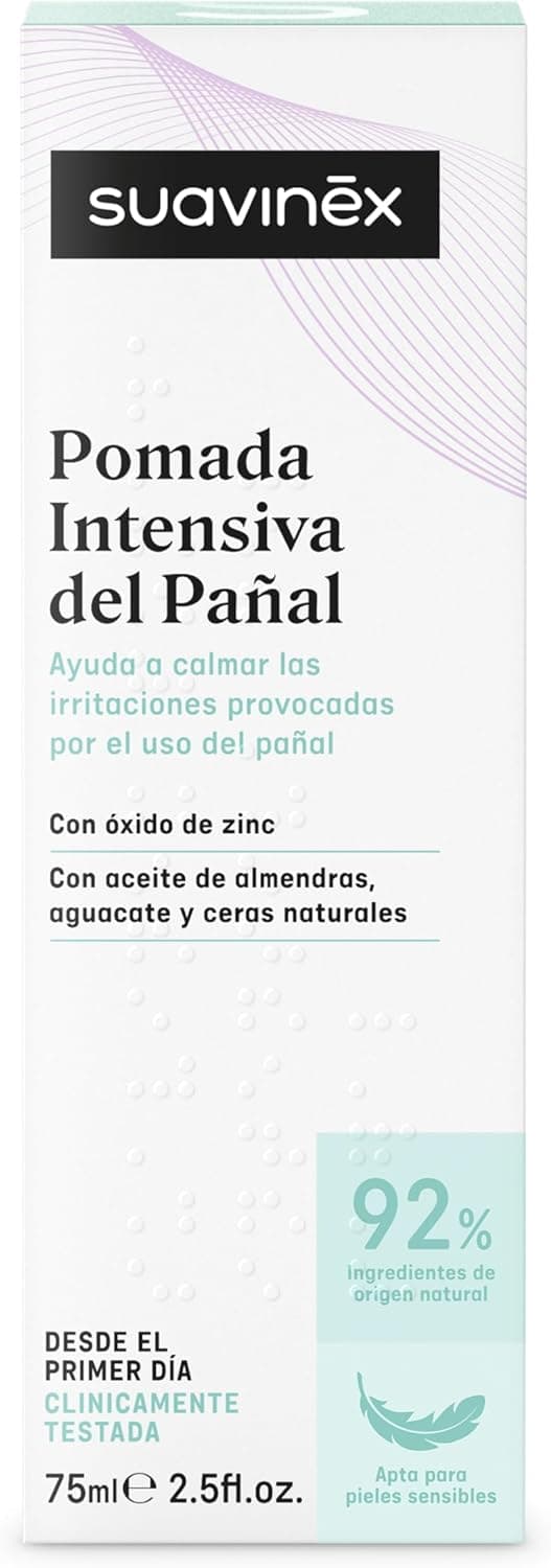 Detalle de Suavinex Pomada Pañal Bebé con Óxido de Zinc 🌿, 75 ml