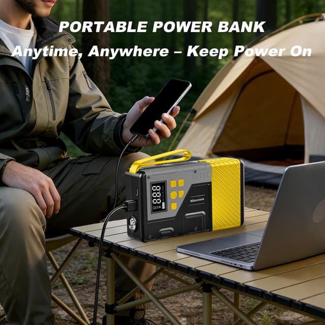 Detalle 2 de Portable Jump Starter 3000A with Air Compressor