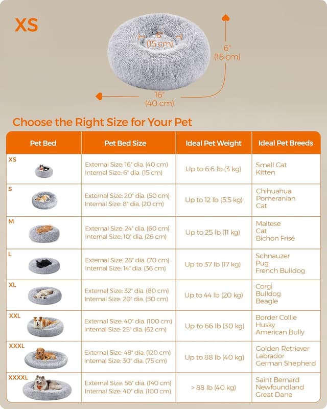 Thumbnail 6 de Feandrea PGW036G01 dog bed 40 cm grey ombré