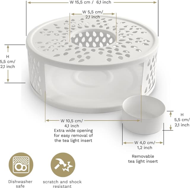 Thumbnail 3 de Creano Scaldavivande Acciaio 15,5 cm 🍵