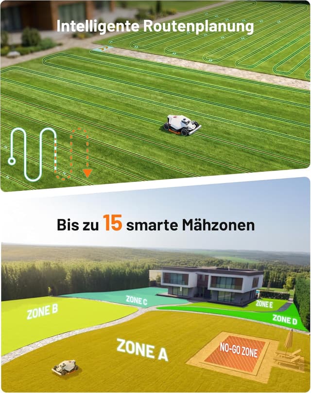 Thumbnail 6 de MAMMOTION LUBA 3 AWD 1500 Mähroboter mit 360° LiDAR, KI und Mähwerk-Waschstand (AWD bis 80% Steigung)