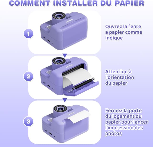 Thumbnail 6 de Sofortbildkamera Kinder Mit Selfie 1080P