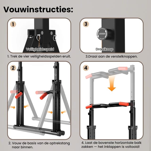 Thumbnail 6 de WATBKHE Estación plegable para dominadas 200 kg