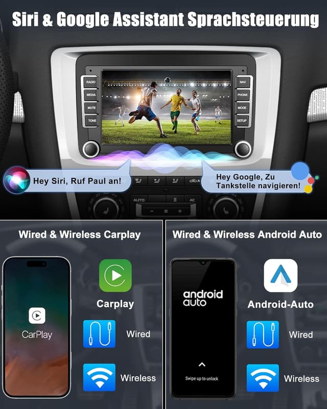 Thumbnail 1 de Lehwey 2Din Android 14 Autoradio 7 Zoll
