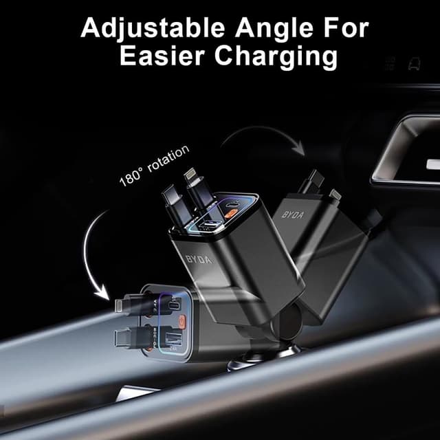 Thumbnail 5 de Caricabatteria auto retrattile 4 in 1 69 W