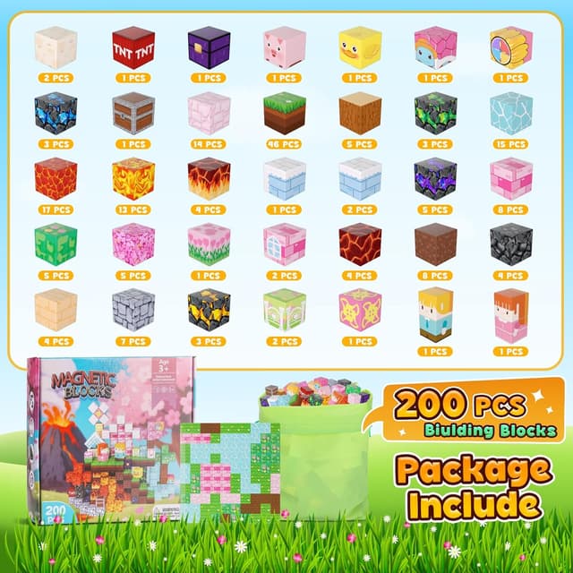 Detalle 2 de ACELIFE Blocchi magnetici 200 pezzi