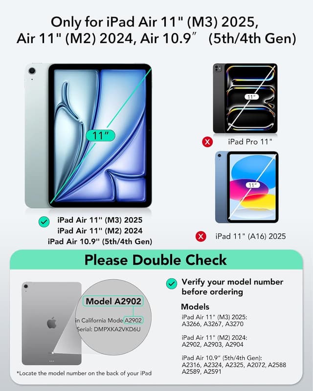 Detalle 2 de ESR iPad Air 11 M3/M2 Keyboard Case