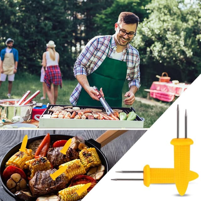 Thumbnail 5 de OFFCUP 12 spiedini in acciaio per mais 🌽