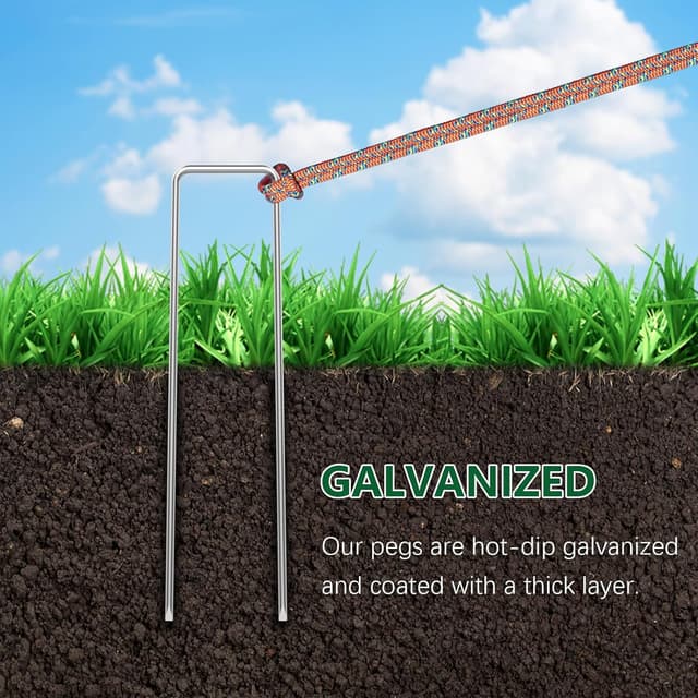 Detalle 2 de Cloudgree Garden Pegs 150 mm U-shaped pack 100