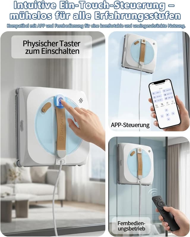 Thumbnail 6 de GNOVEL Fensterroboter 8000Pa 4‑Modi