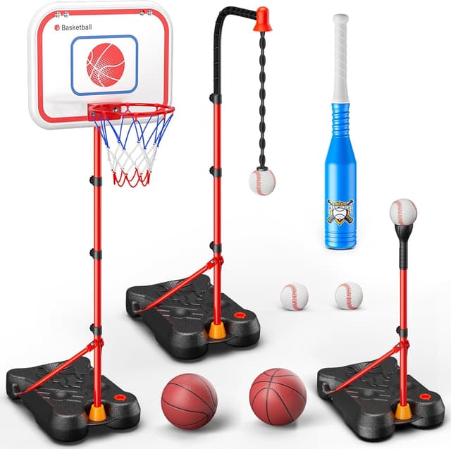 Imagen de HopeRock 2-in-1 Kids Basketball Hoop 71.2 en OfertitasTOP