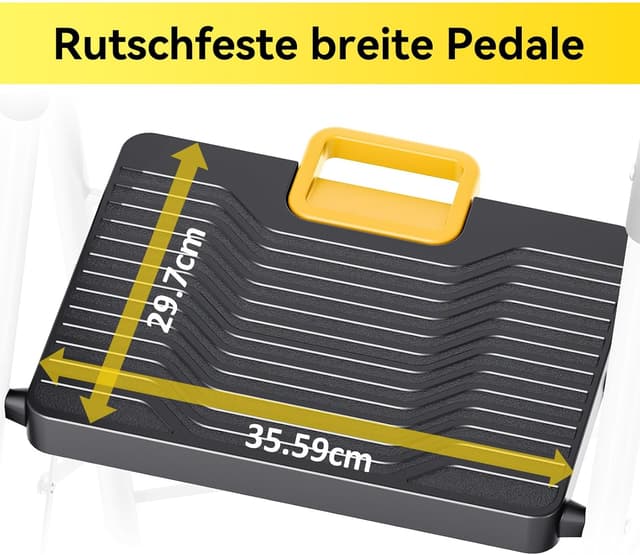 Detalle 2 de KINGRACK Trittleiter 3 Stufen 360 kg Belastung 🪜