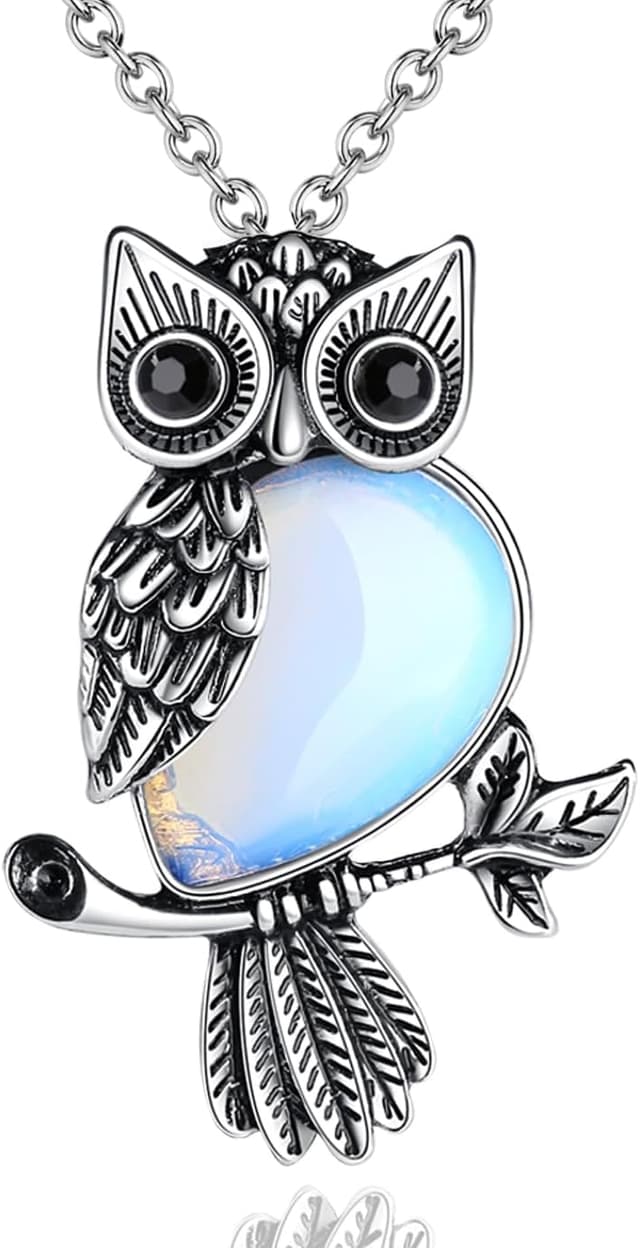 Imagen de Sahoottie Crystal Owl Necklace 19.6-inch en OfertitasTOP