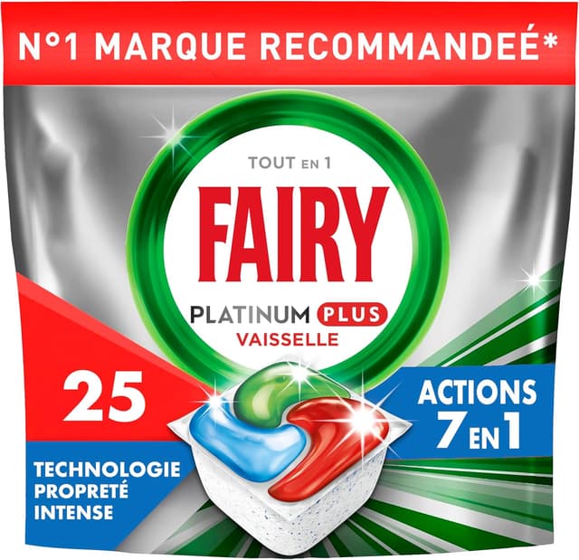 Imagen de Fairy Platinum Plus 125 Tablettes propreté intense en OfertitasTOP