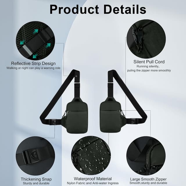 Thumbnail 4 de flintronic Bolsa Pecho Hombre Pequeña Ligera