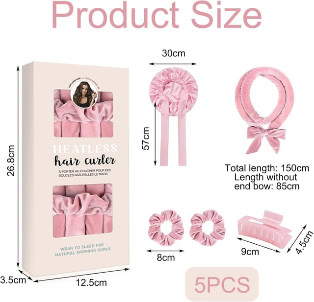 Thumbnail 1 de Bigodini senza calore 5 pezzi per capelli 🎀
